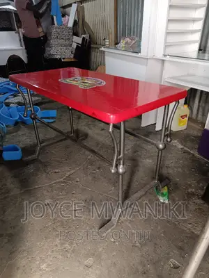 Restaurant Marble Table 4ft by 2ft With Powder Coated Metal