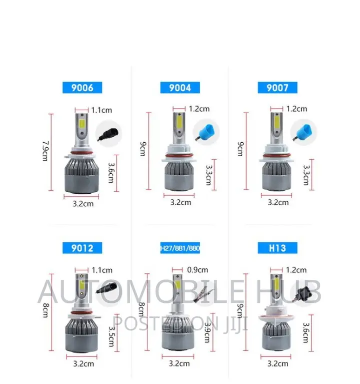 LED 9005,9006,H11,H7,H4 C6 Bulbs