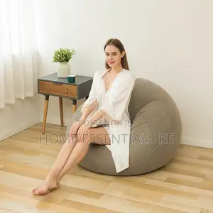 Large Lazy Inflatable Sofa /Bean Bag+ Free Pump-110*110*85cm
