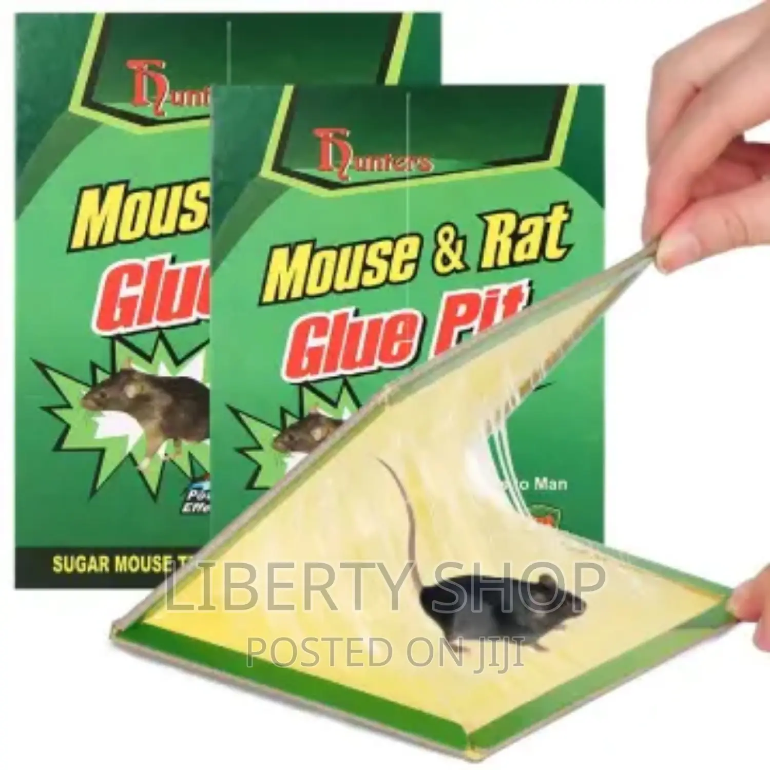 3 Pieces Green Leaf Mouse and Rat Glue Traps