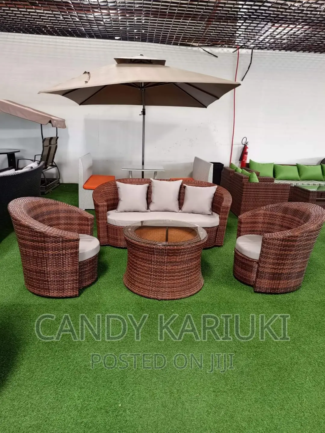 Spacious 5 Seater Outdoor Sofa Plus a Table