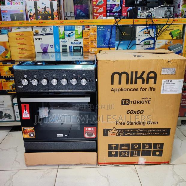 *Mika Standing Cooker 3G+1E, 60*60cm, Electric Oven,