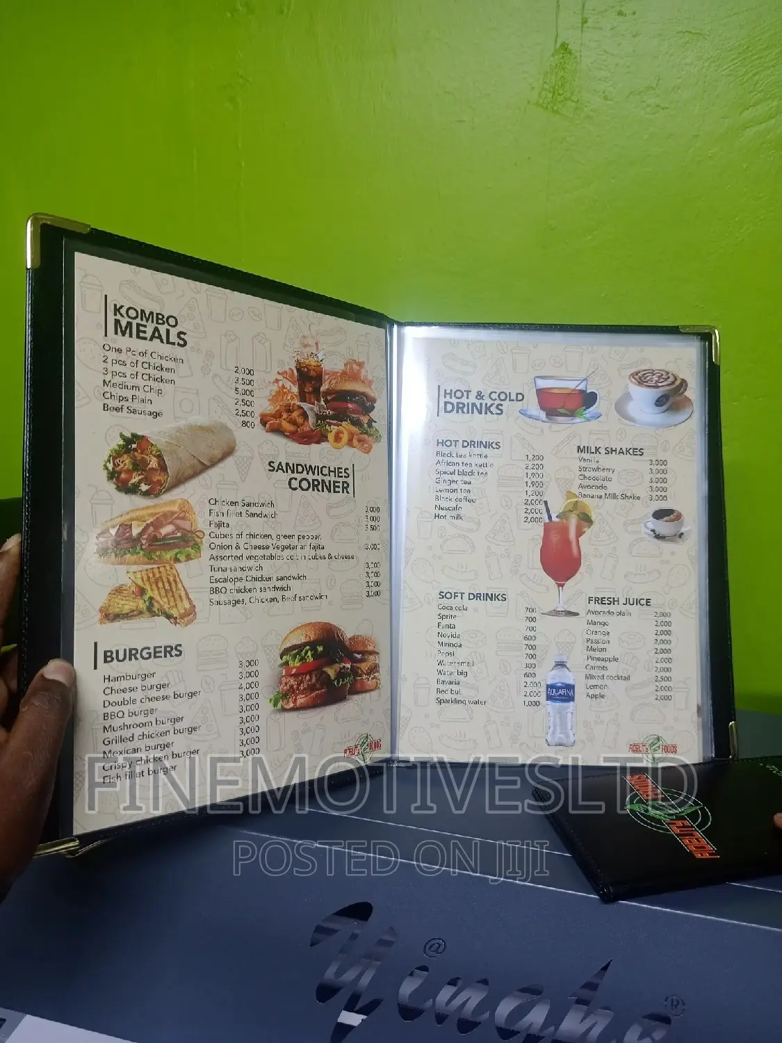 Menu Folder Plus Inserts