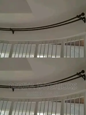 Curved Jua Kali Curtain Rods Curtain Rods Corner Curtain Rod