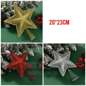 20cm Christmas Tree Topper*
Colour: Red, Gold, Silver