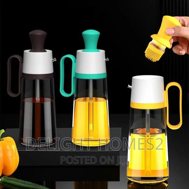 Oil Can With Basting Brush - main view