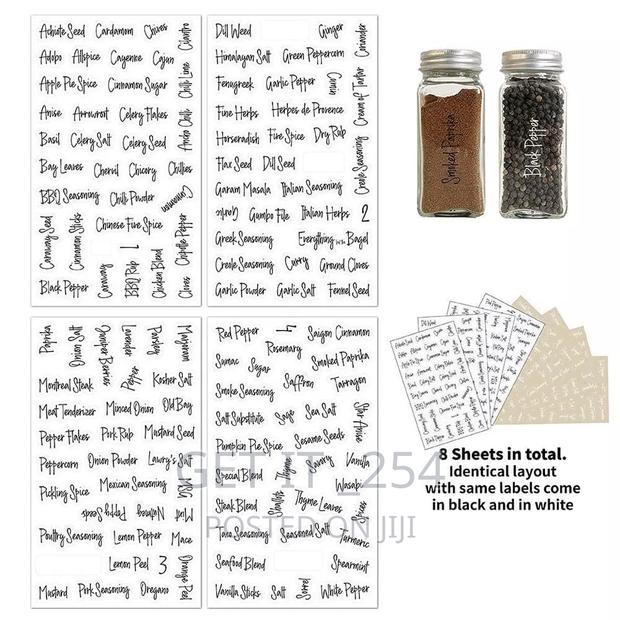 Waterproof Spice Label Collection
