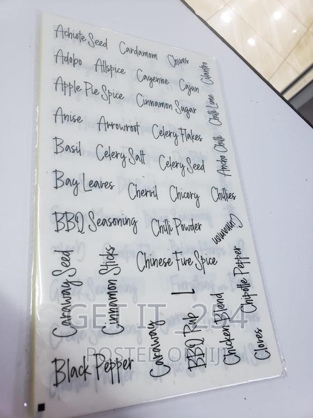 Waterproof Spice Label Collection - thumbnail 2