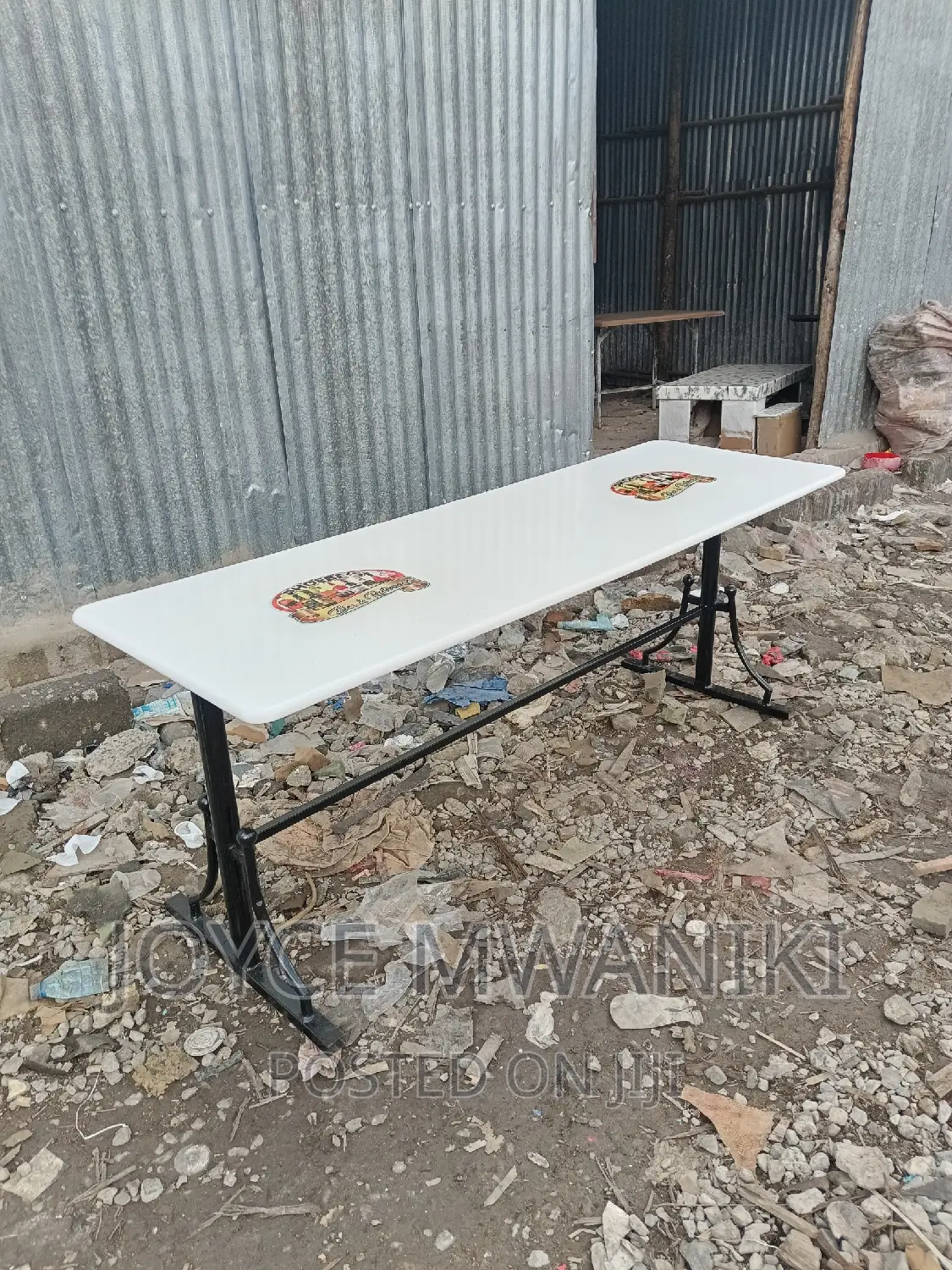 Restaurant Marble Table White, 2ftby 6ft.