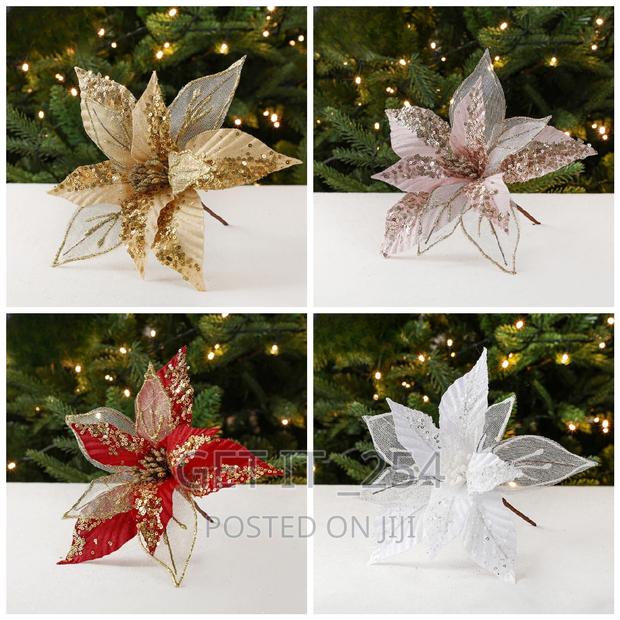 Glitter Artificial Flower Decor - main view