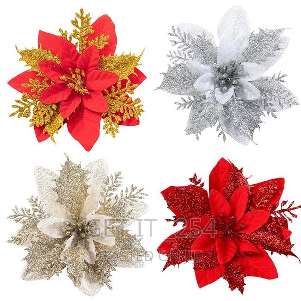 Glitter Artificial Flower Decor
Hand Made-High Quality