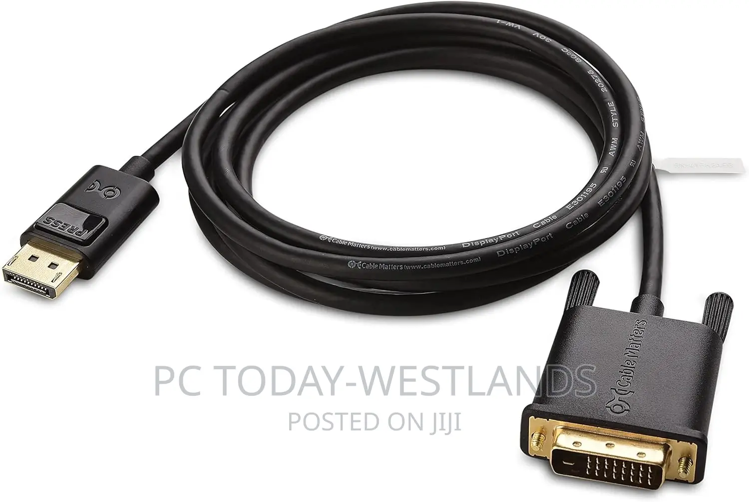 Cable Matters Displayport to DVI Cable (DP to DVI Cable) 6 F