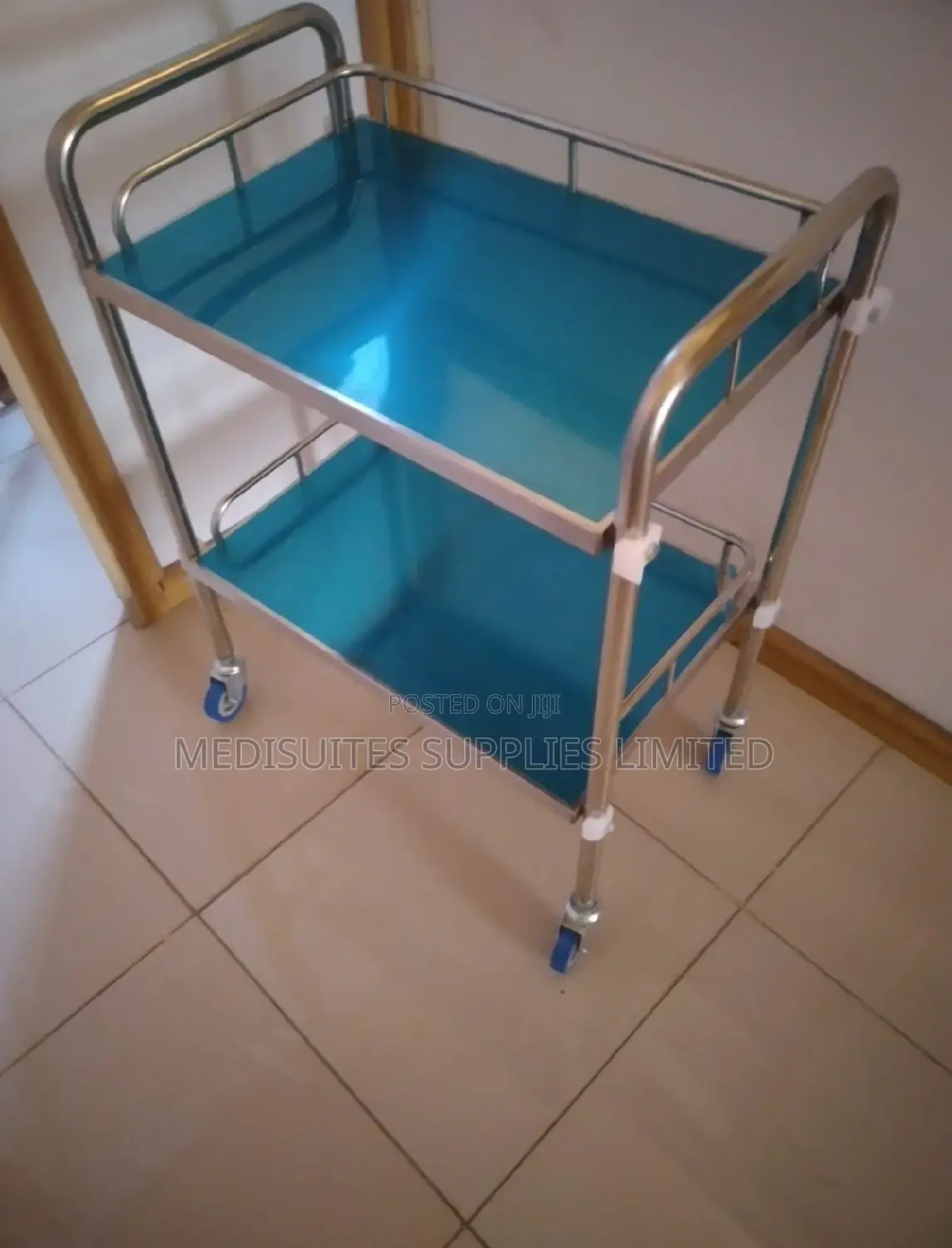 Stainless Steel Instrument Trolley.