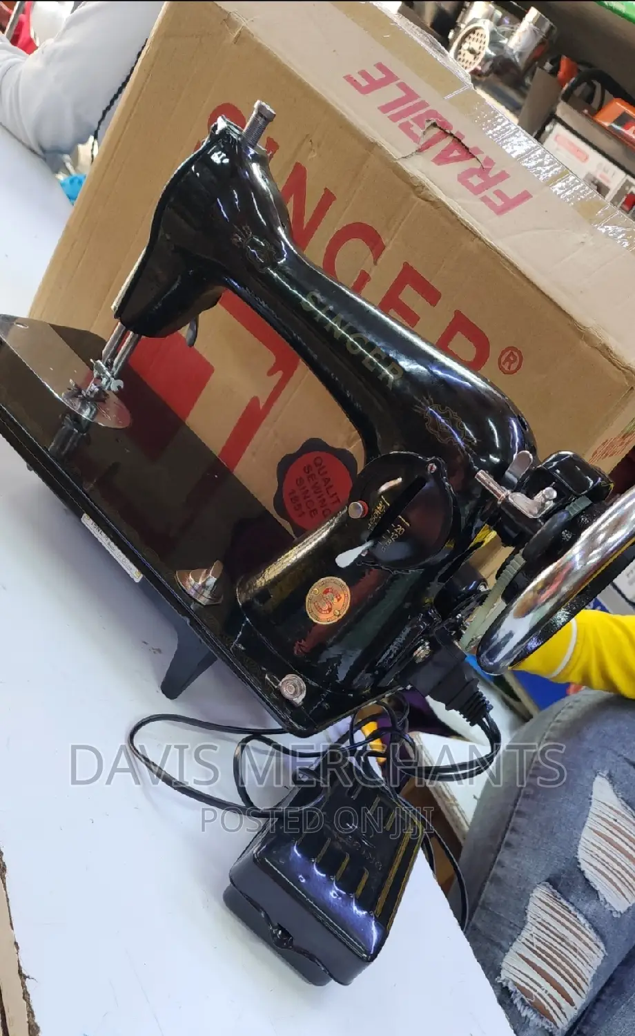 Singer Sewing Machine Head With Electric Motor
