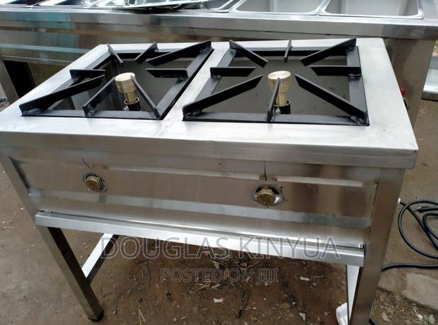 Commercial Two Burners Gas Cooker. - main view