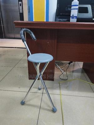 Foldable Walking Stick Stick With Seat. - thumbnail 2