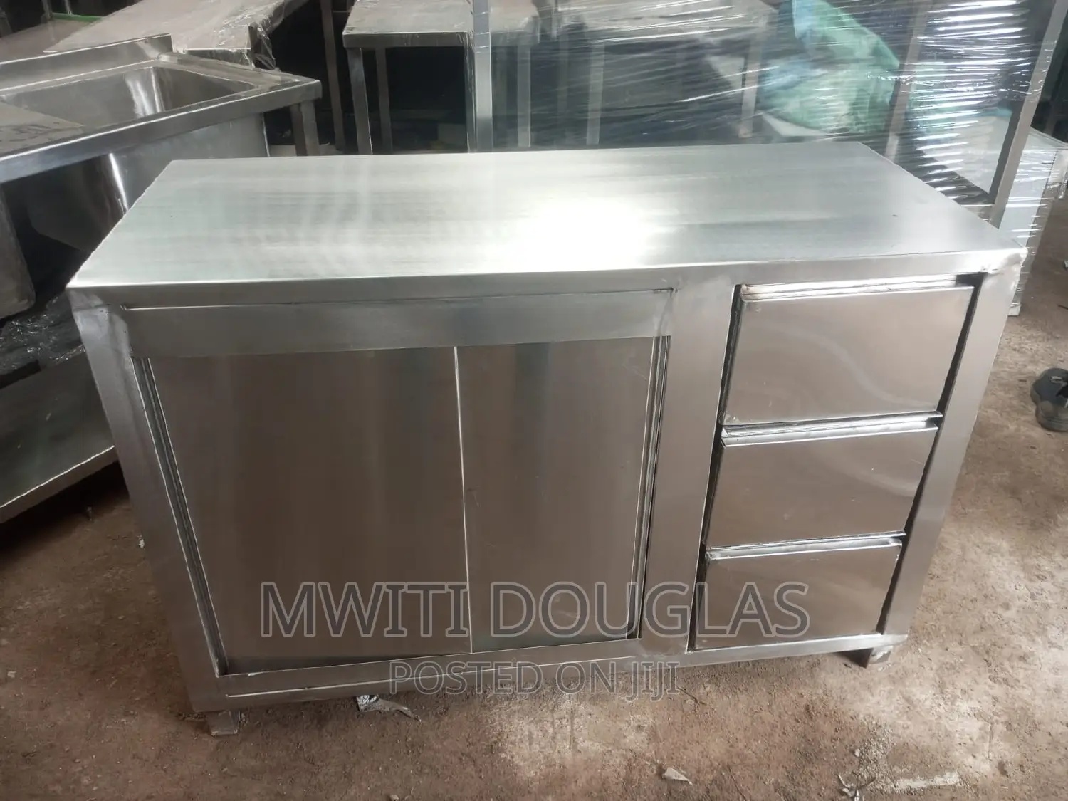 Stainless Steel Cabinet Counter