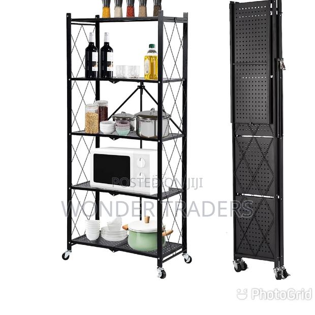 4tier Fordable Rack With Wheel