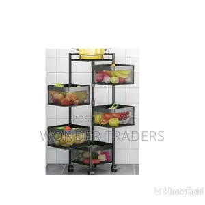 5tier Fordable Rack With Wheel