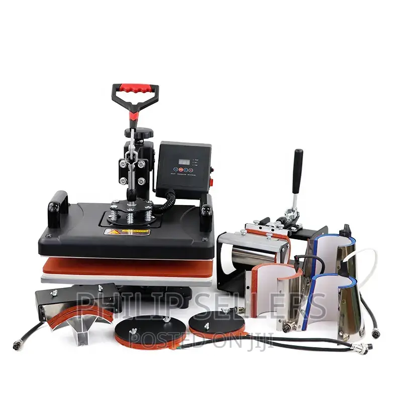 8in1 Sublimation Transfer Plate Cap Mug T Shirt Combo Multif