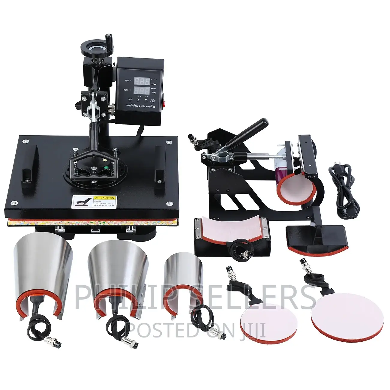 8in1 Sublimation Transfer Plate Cap Mug T Shirt Combo Multif