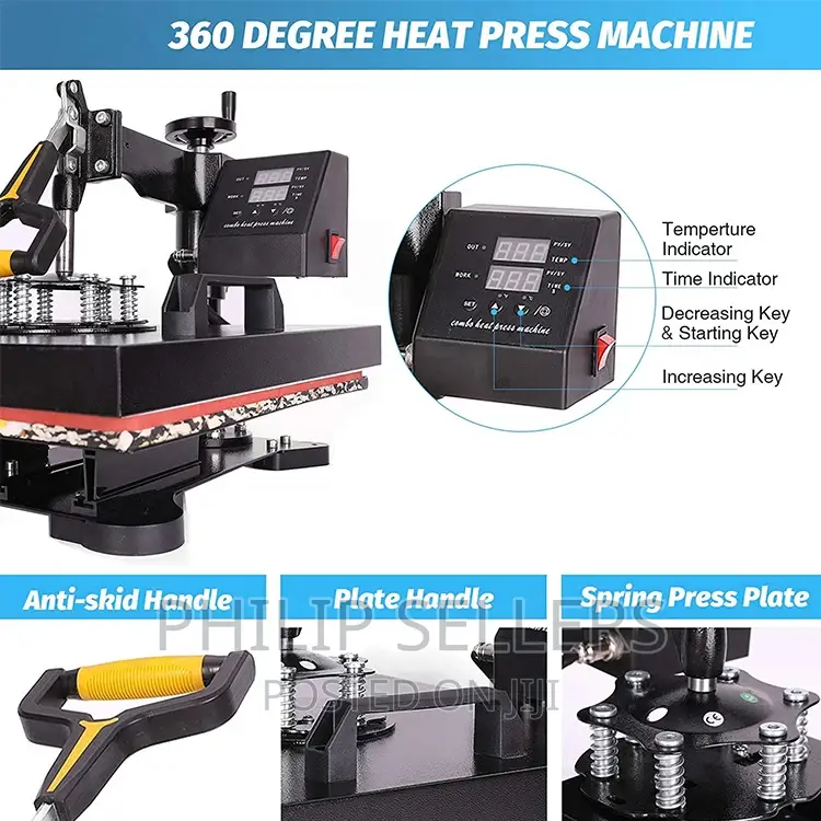 8in1 Sublimation Transfer Plate Cap Mug T Shirt Combo Multif
