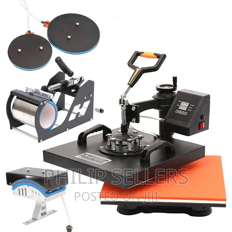 Heat Press 8 in 1 Single LCD Display Combo Heat Press