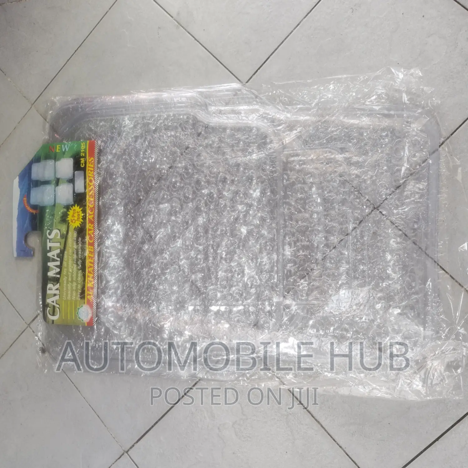 Light Clear 5 PCS Car Floor Mats