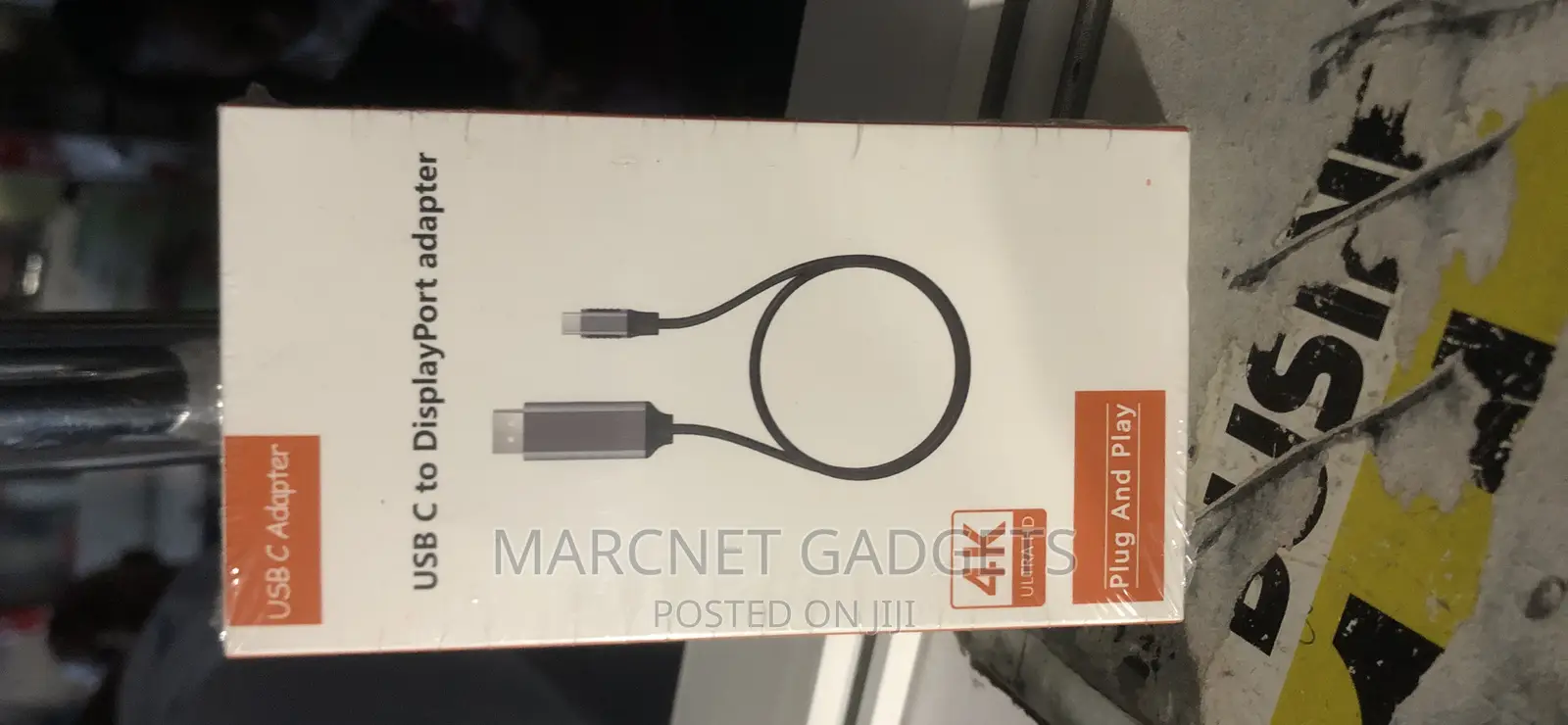60HZ USB 3.1 Interface Type C to Display Port Cable