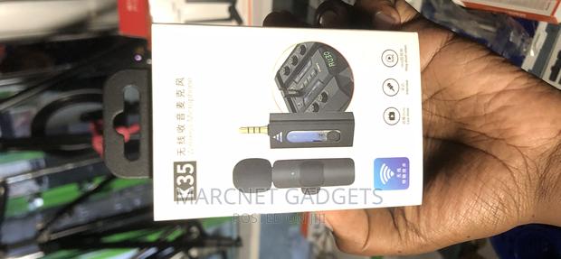 Double Wireless Collar Uhf Microphone for DSLR, Comp Phone - main view