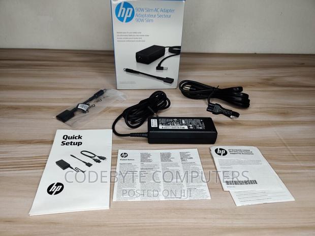 HP 90W Smart Power AC Adapter - Black - main view