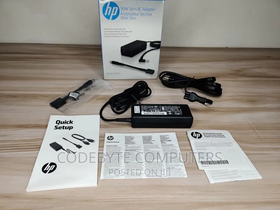 HP 90W Smart Power AC Adapter - Black
