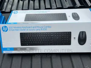 HP 650 Wireless Keyboard and Mouse Combo - Black