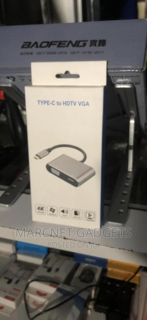 Usb Type C to Hdmi + Vga Converter Plug and Play - main view