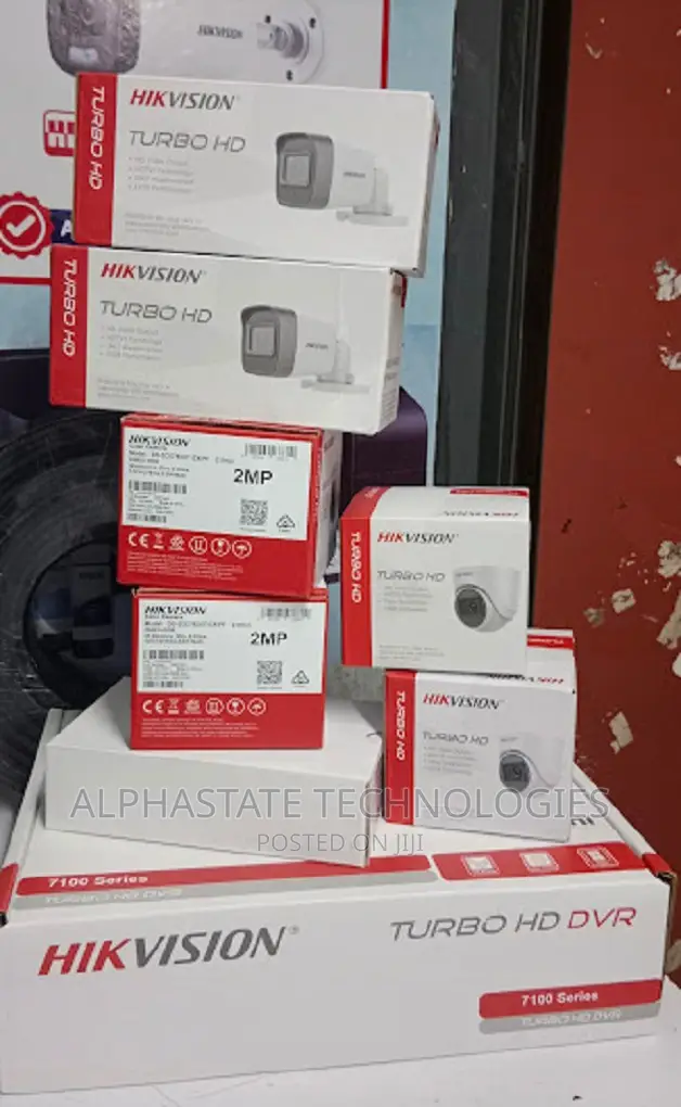 4 Hikvision CCTV Cameras Complete Kit 1080P CCTV 2MP in Nairobi Central Security