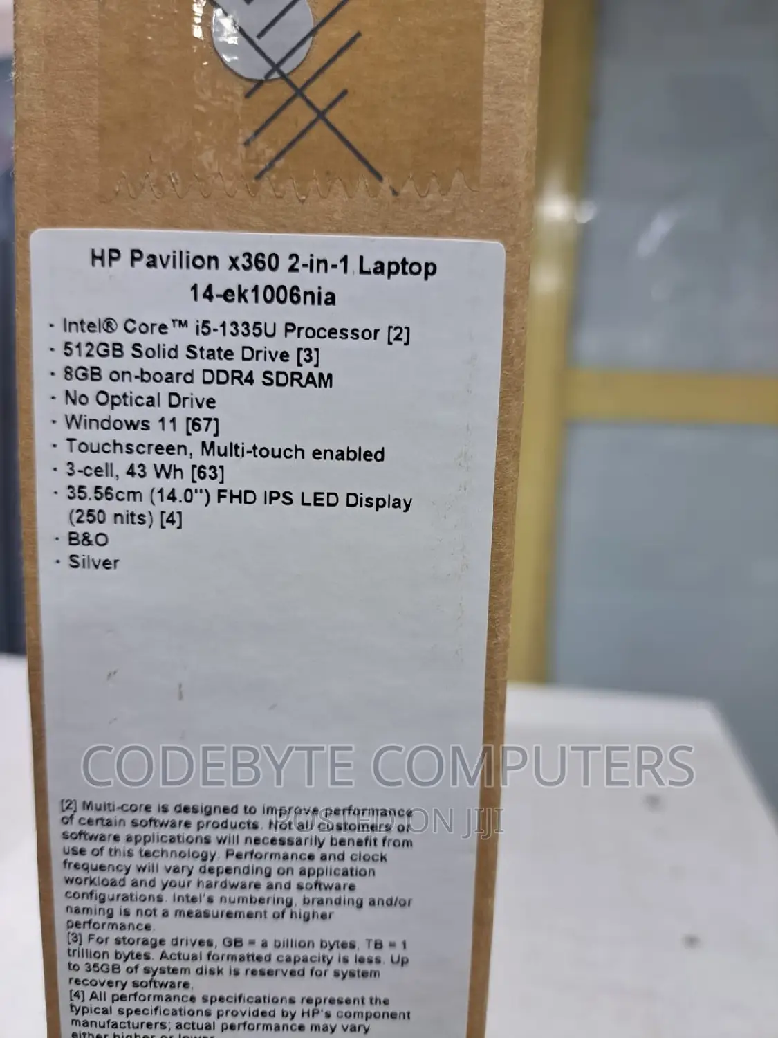 New Laptop HP Pavilion X360 14 8GB Intel Core I5 SSD 512GB