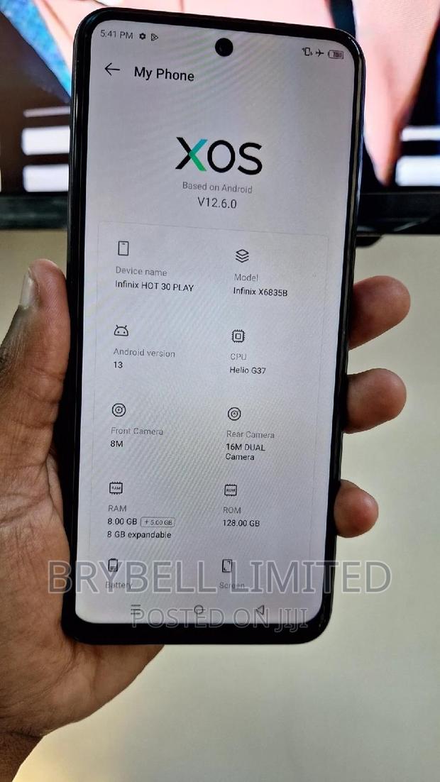 Infinix Hot 30 Play 128 GB Blue - thumbnail 6