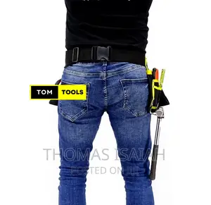 11 Pockets Heavy Duty Polyester Tool Belt With Steel Hammer