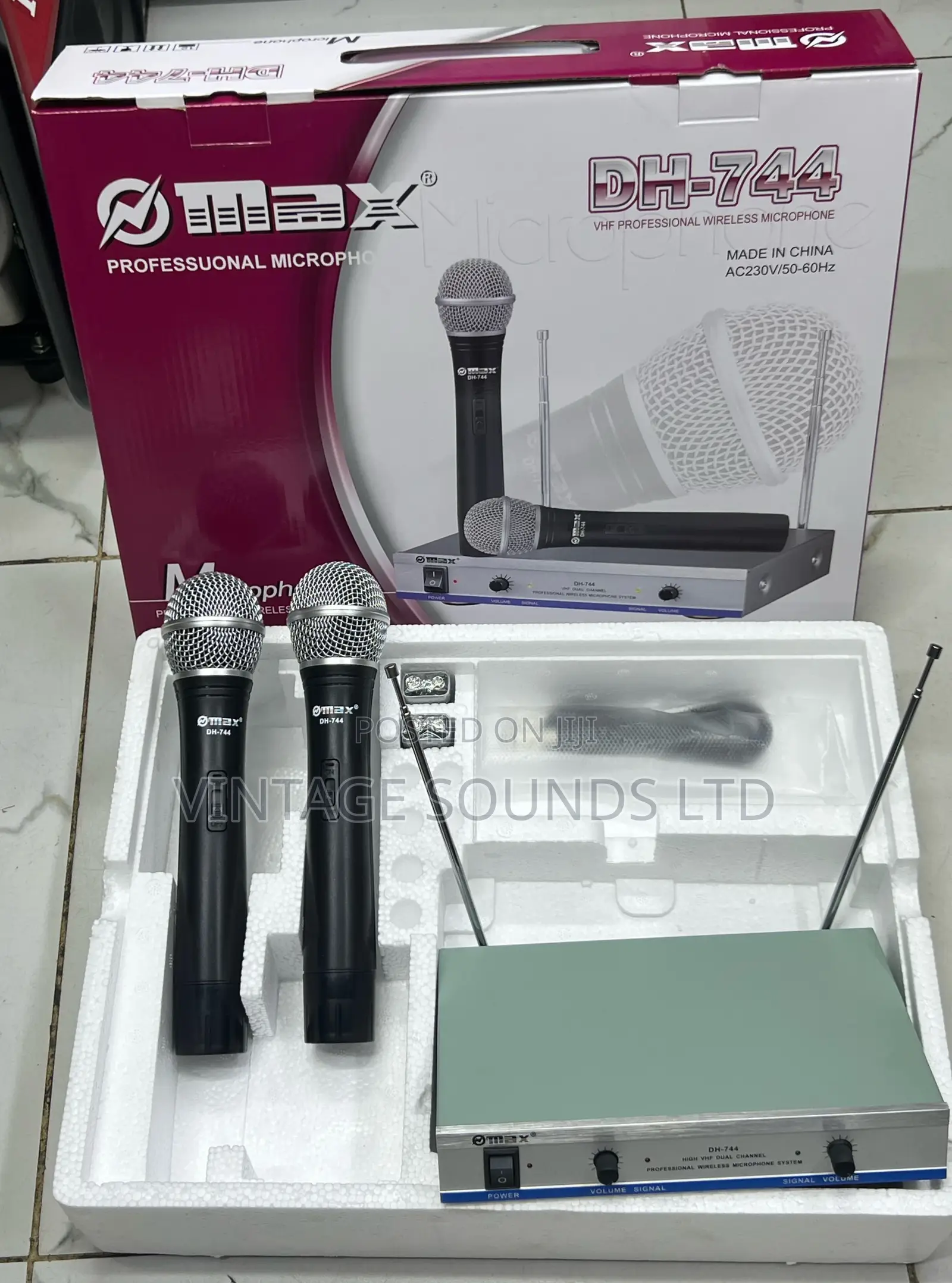 Original Max 744 Wireless Microphone (Pair )
