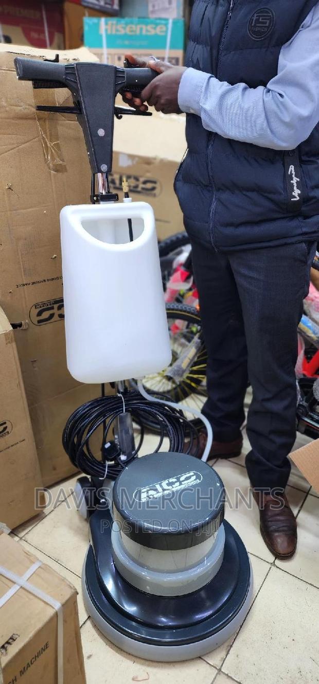 Commercial Floor Scrubber With Soap Dispenser - thumbnail 2