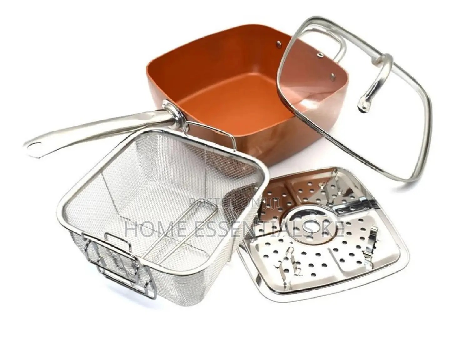 Copper Frying Pan With Ceramic Coating Induction