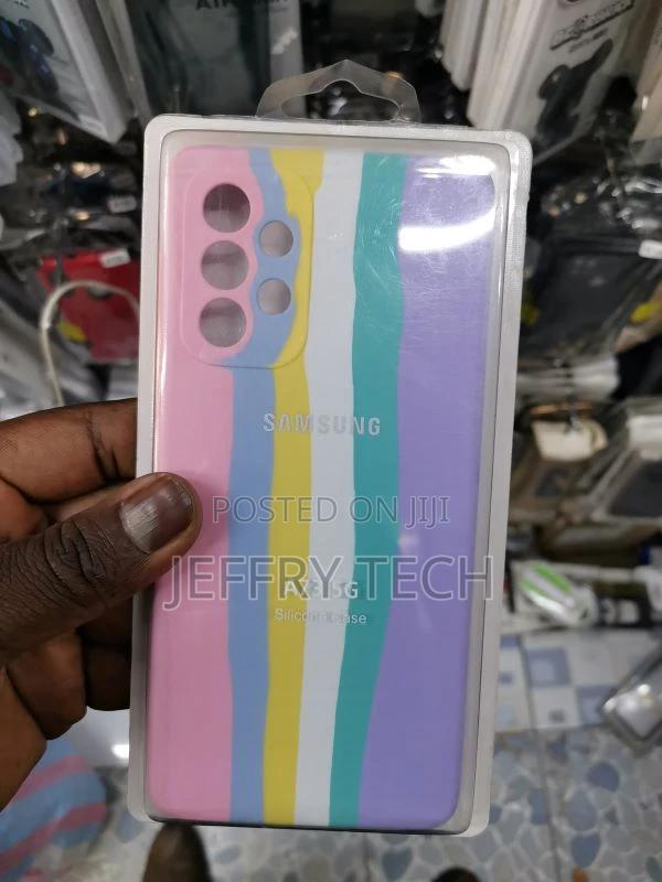 Rainbow Samsung A73 5G Back Cover - main view