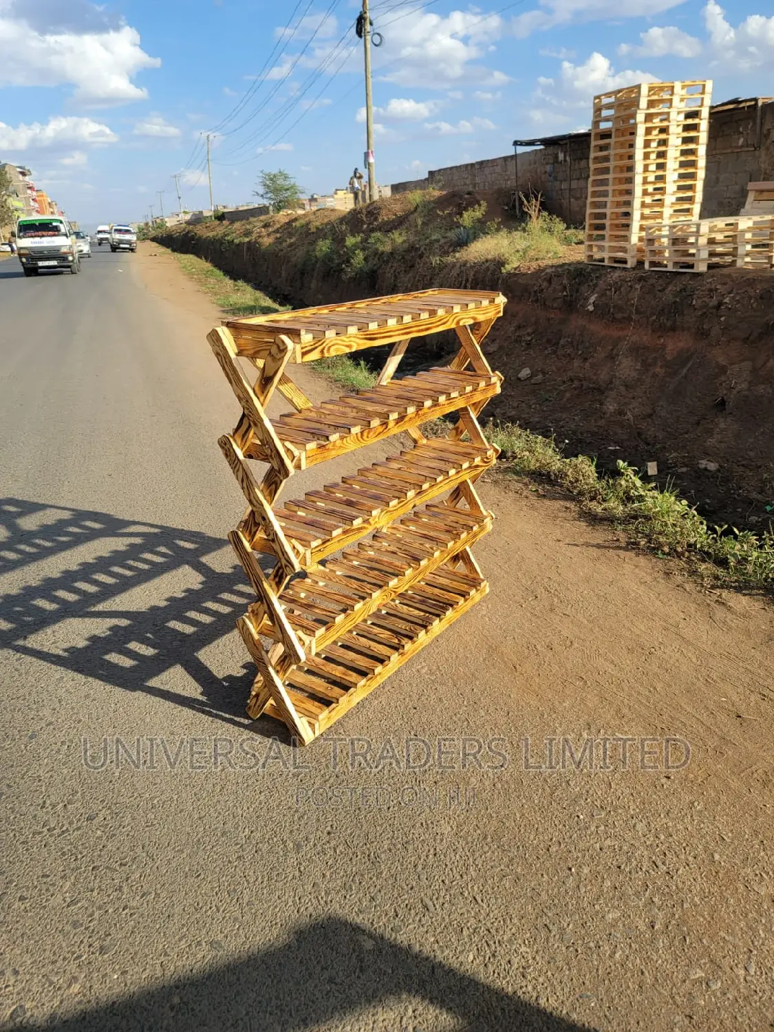 Shoe Rack - Non Collapsible Pallets Shoe Rack