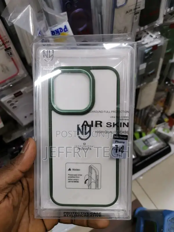 Transparent Color Borders Airskin Case for iPhone 14 Pro