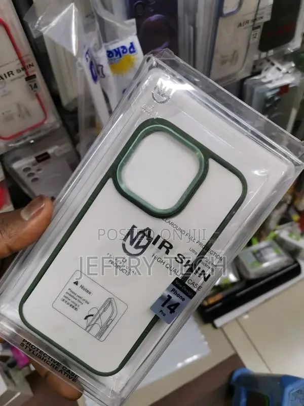 Transparent Color Borders Airskin Case for iPhone 14 Pro