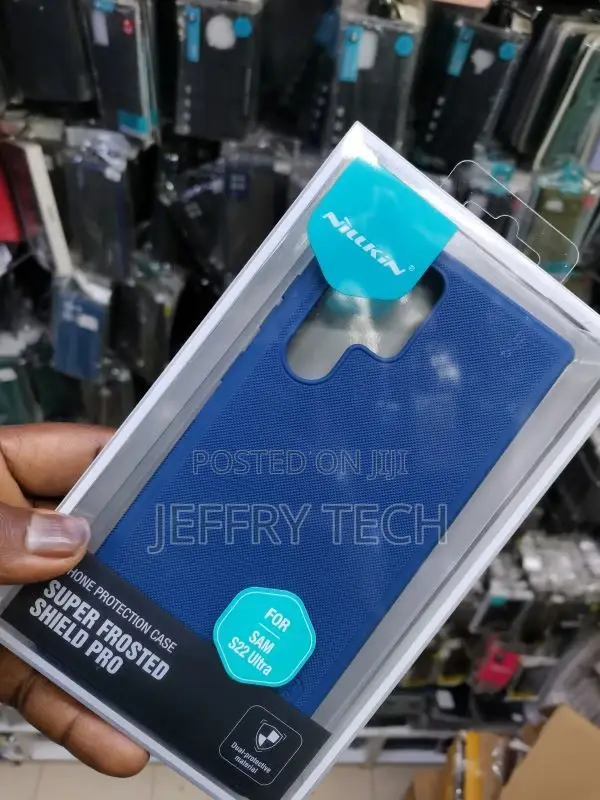 Samsung Galaxy S23 Ultra Case Blue NILLKIN SUPER FROSTED Pro