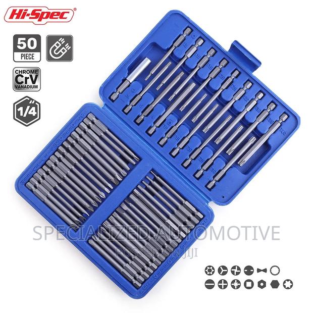 50 Piece Hex, Star, Torx Extra Long Screwdriver Bits