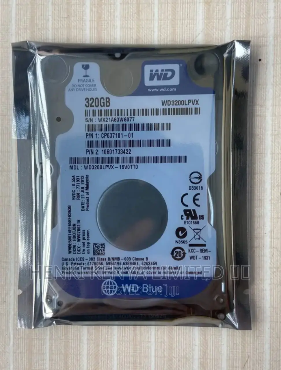 320gb Wd Laptop Hard Drive Sealed on Offer