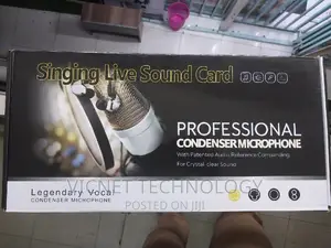 Codenser Microphone With Live V8 Sound Card