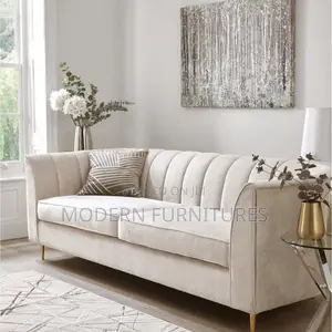 Cream White 3 Seater